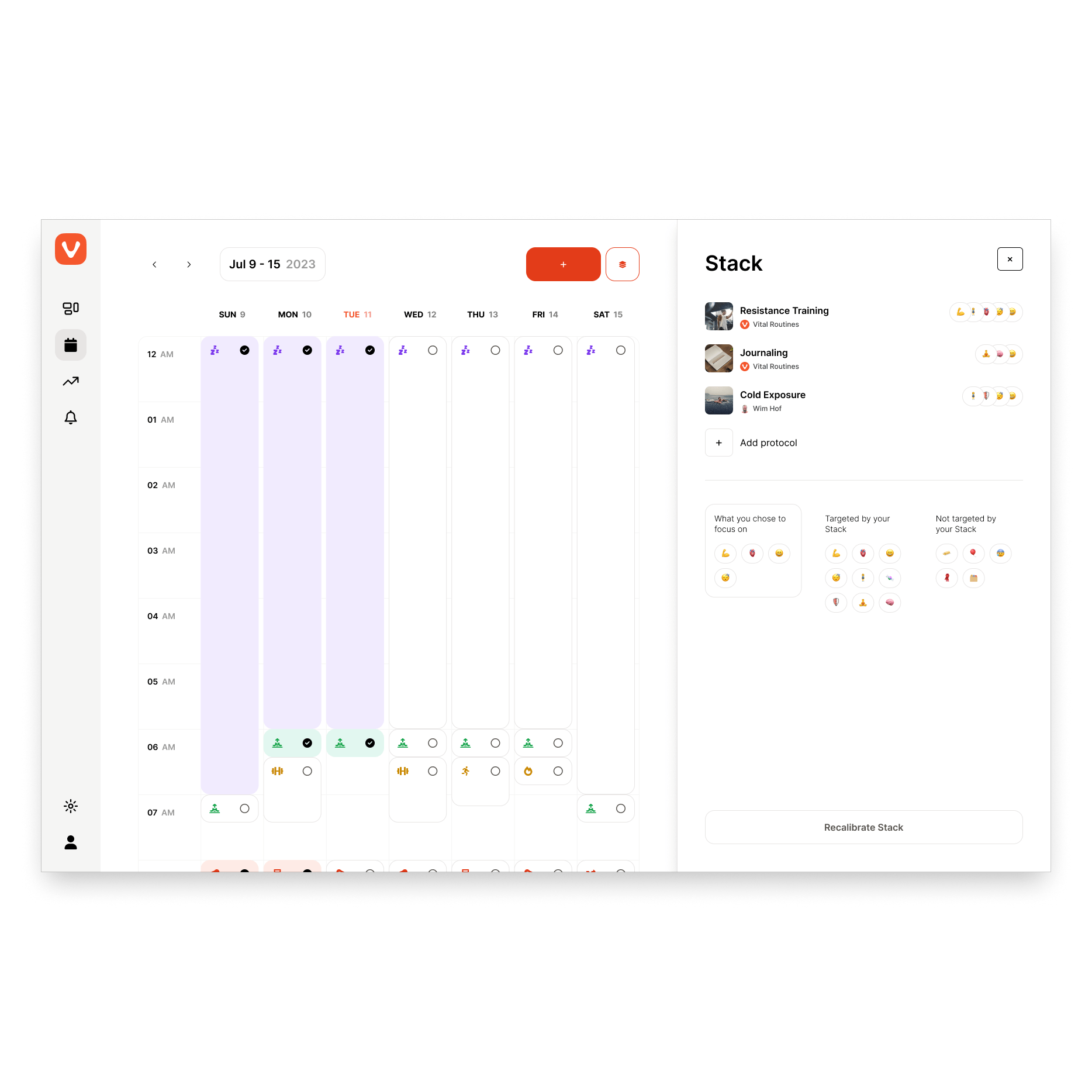 Vital Routines routine design